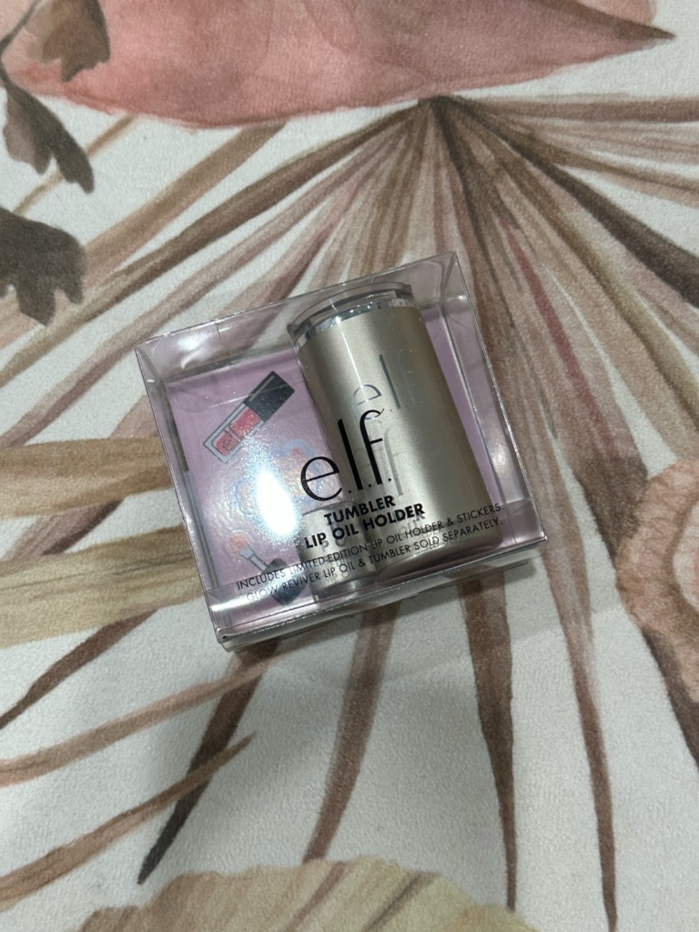 e.l.f. Gold Tumbler Lip Oil Holder